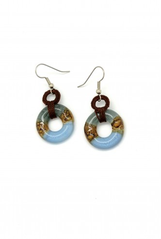 Glass Donut Earrings Glass Donut Earrings